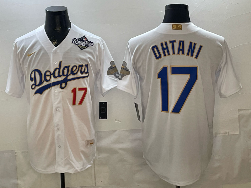 Men 2026 Los Angeles Dodgers #17 Ohtani White Game Nike MLB Jersey 0402005->->MLB Jersey